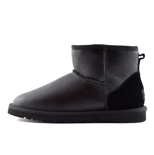 UGG Classic Mini Leather Metallic Black 1016222LM