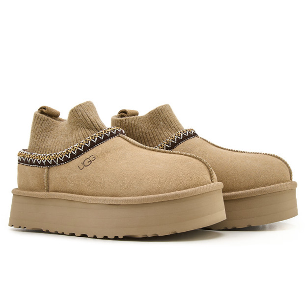 UGG Tasman Platform Sock Beige Brown